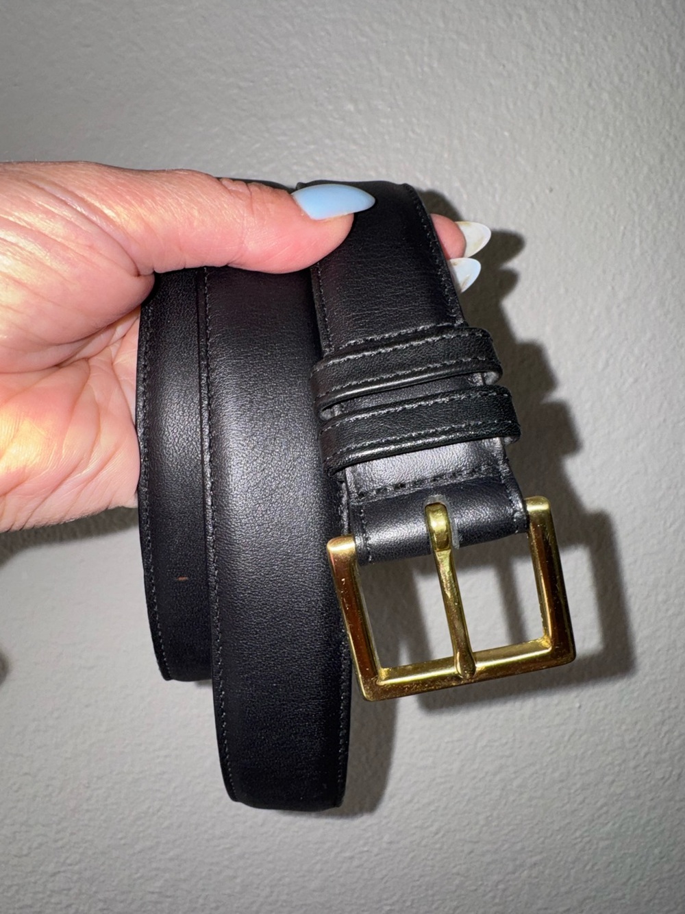 Coach Classic Black cowhide, Leather Belt 42”